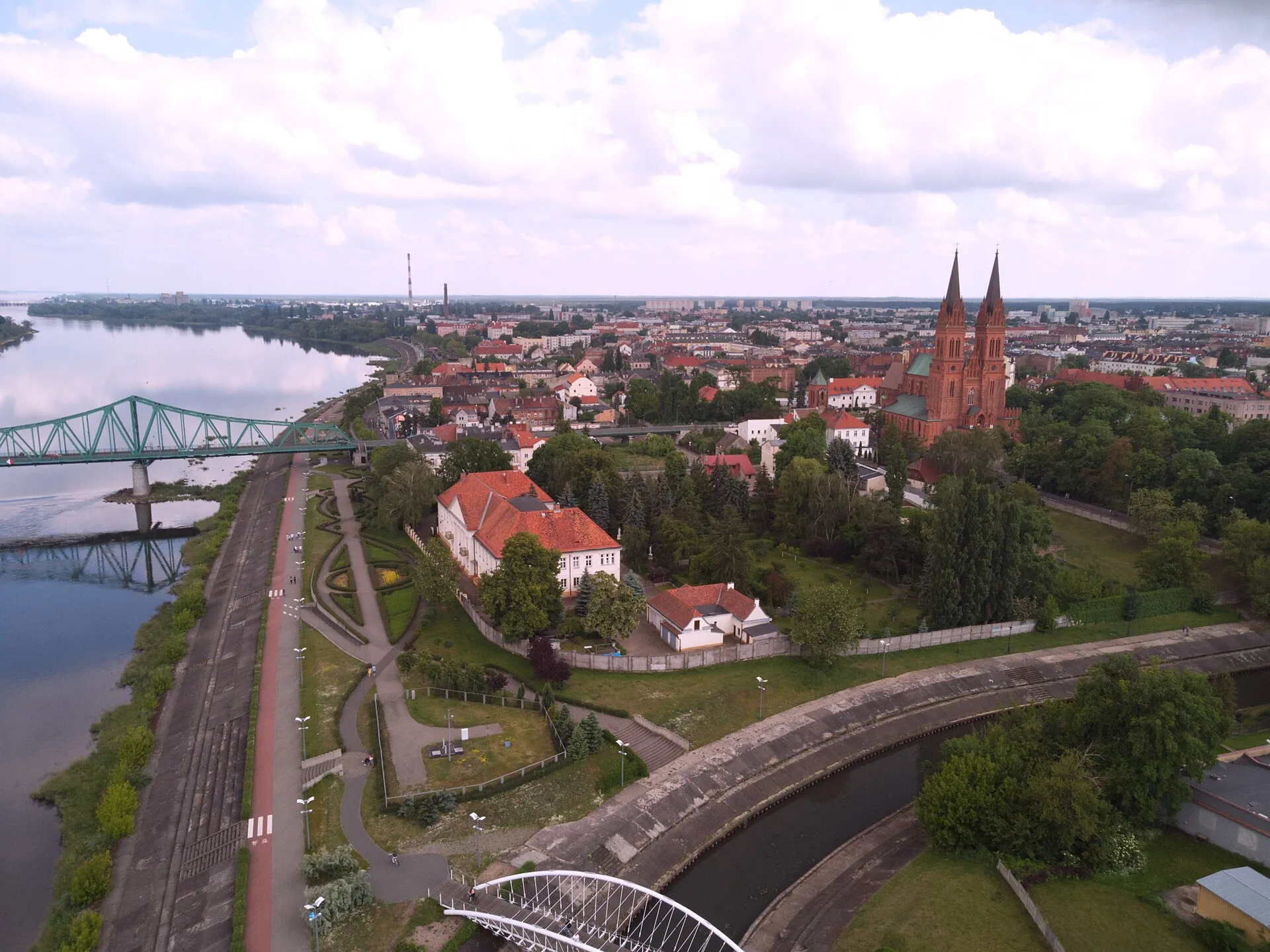 Bulwary nad Wisłą we Włocławku w 2020 roku