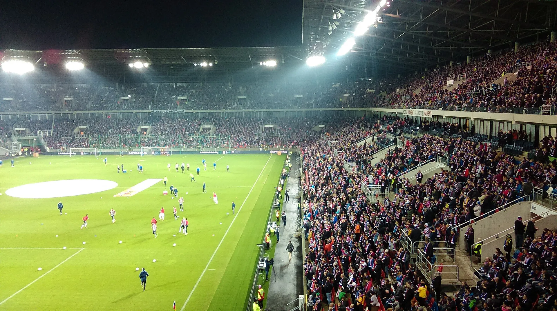 Stadion Górnika Zabrze podczas meczu w 2016 roku