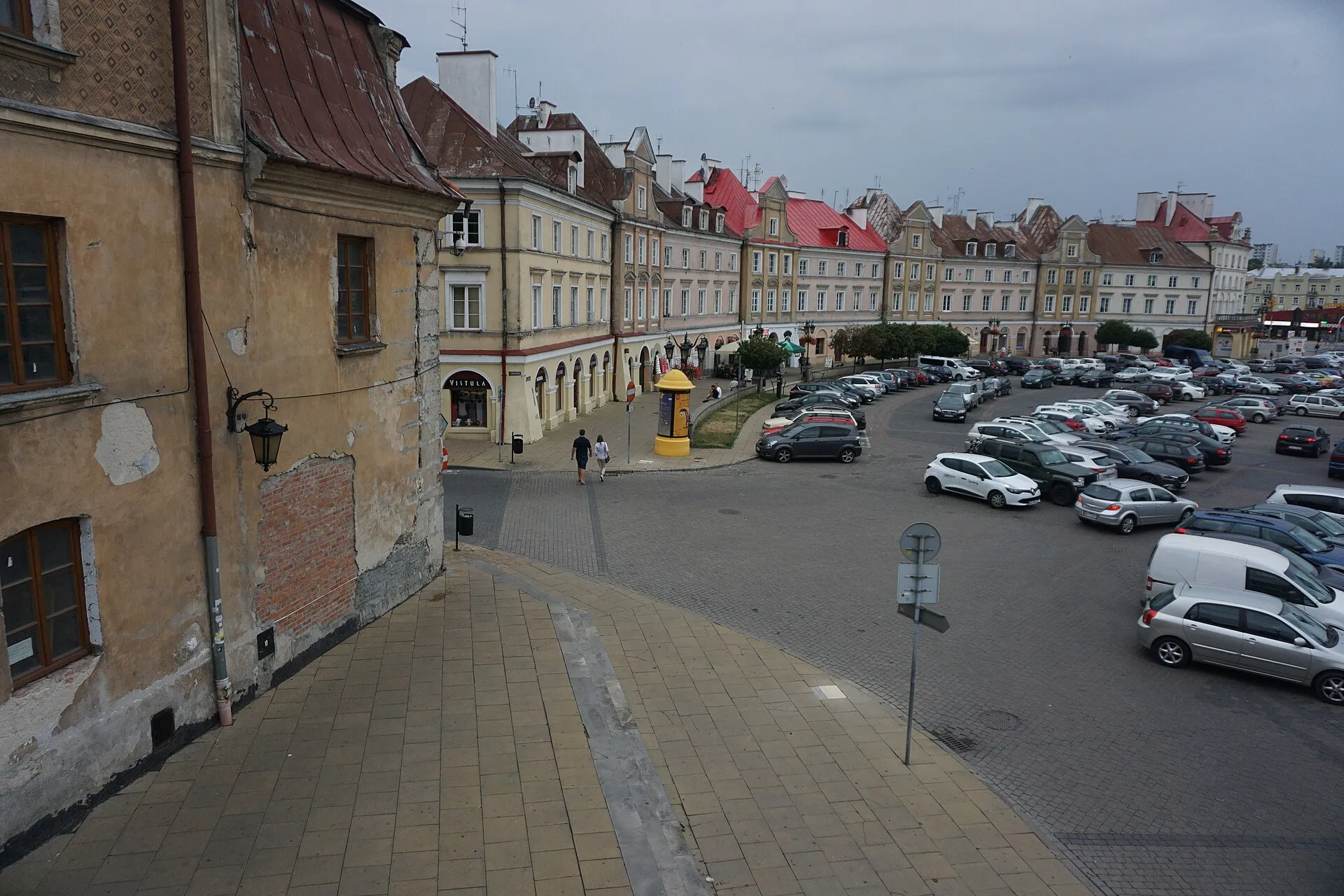 Centrum Lublina przy placu Zamkowym w lipcu 2019 roku
