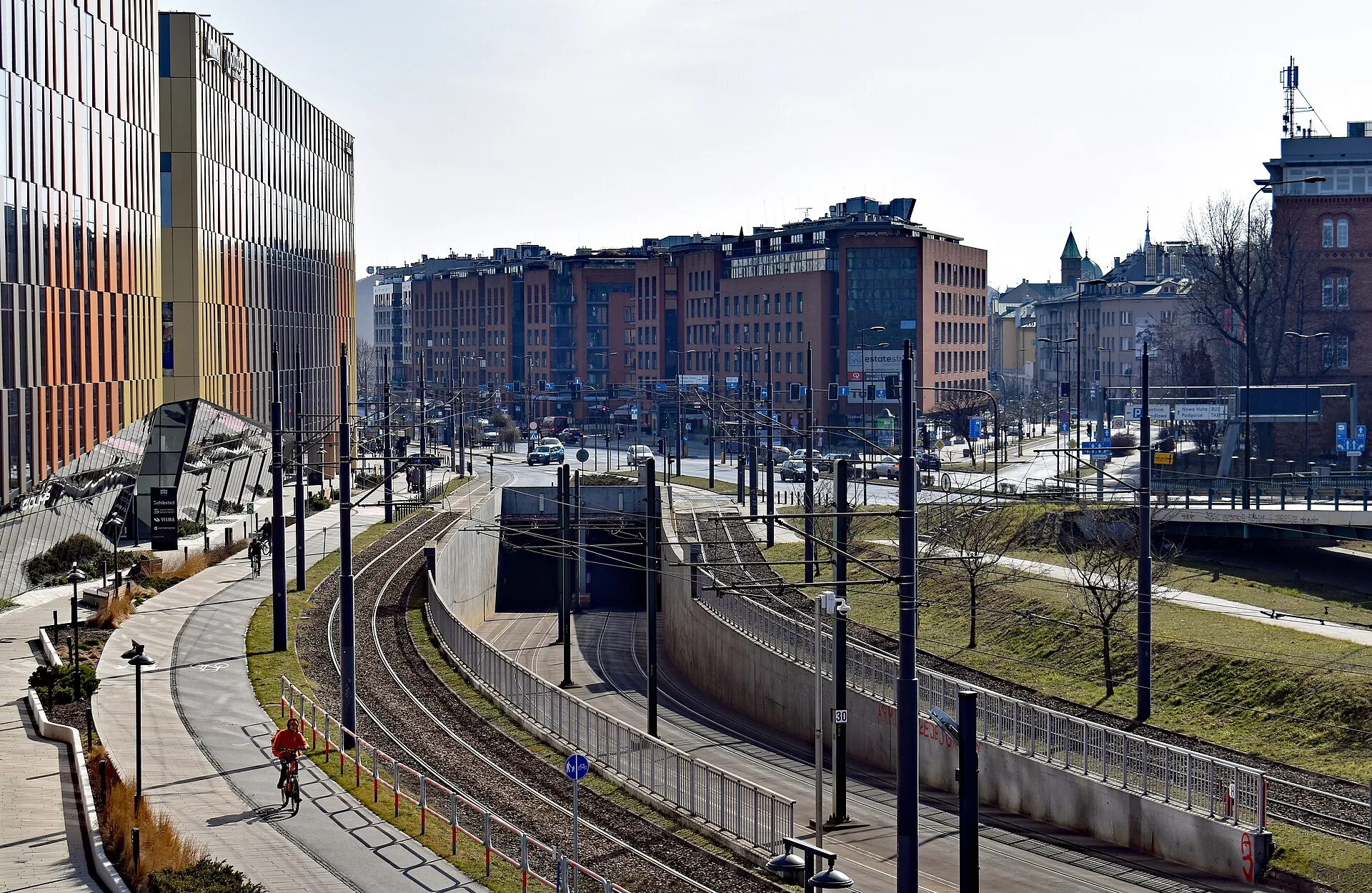 Tunel Krakowskiego Szybkiego Tramwaju przy ulicy Pawiej w Krakowie, 2022