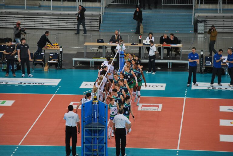 Volleyball match - shakehands before the match