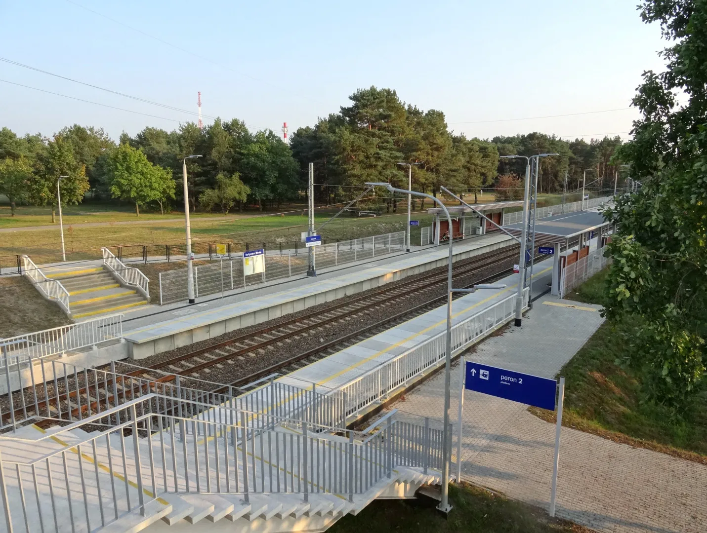 Przystanek kolejowy Bydgoszcz Błonie w 2016 roku