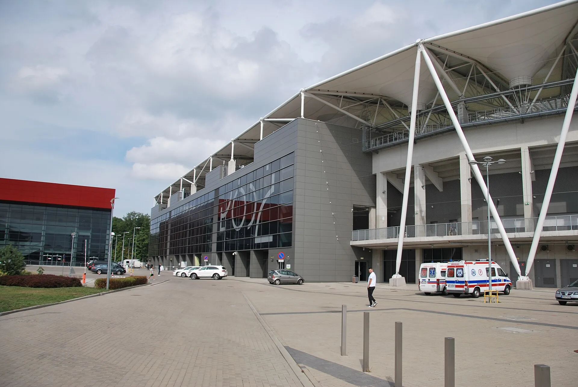Łódź Sport Arena i stadion ŁKS w Łodzi w 2018 roku