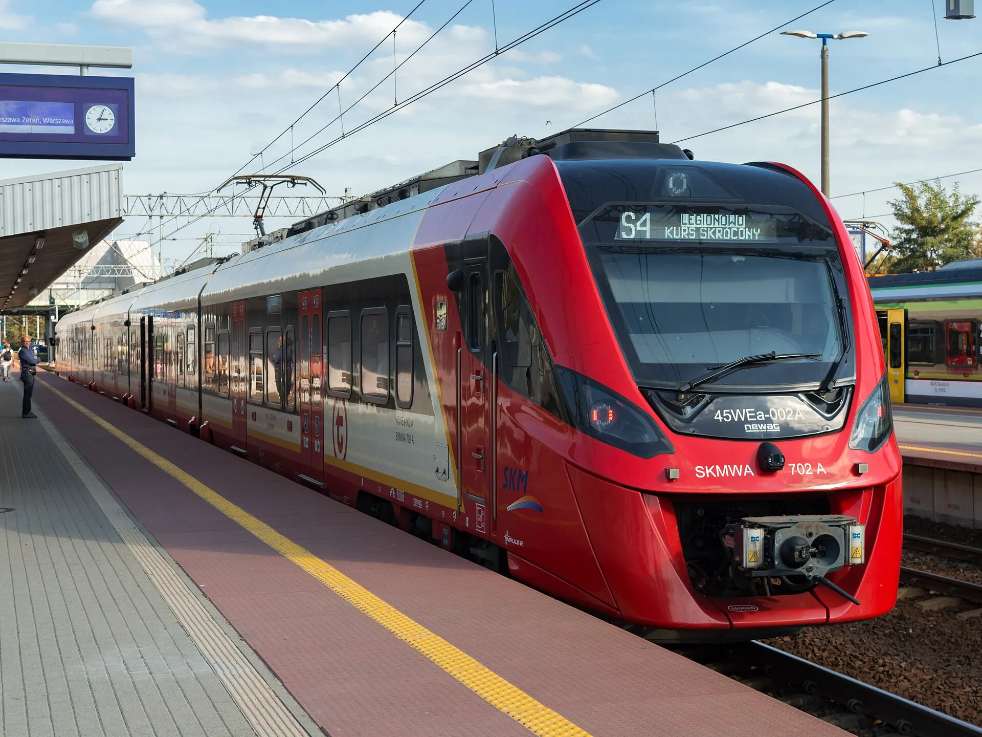 Pociąg SKM na stacji Warszawa Gdańska we wrześniu 2024