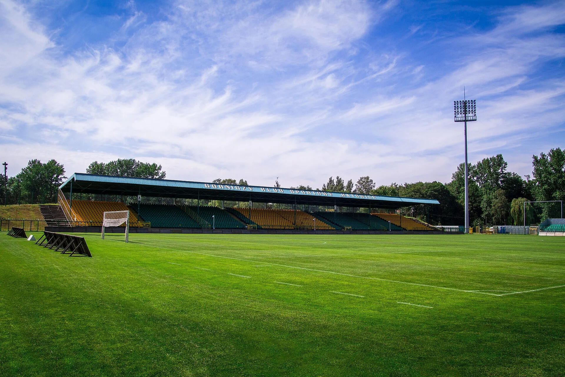 Trybuna stadionu GKS Katowice w Katowicach w 2016 roku