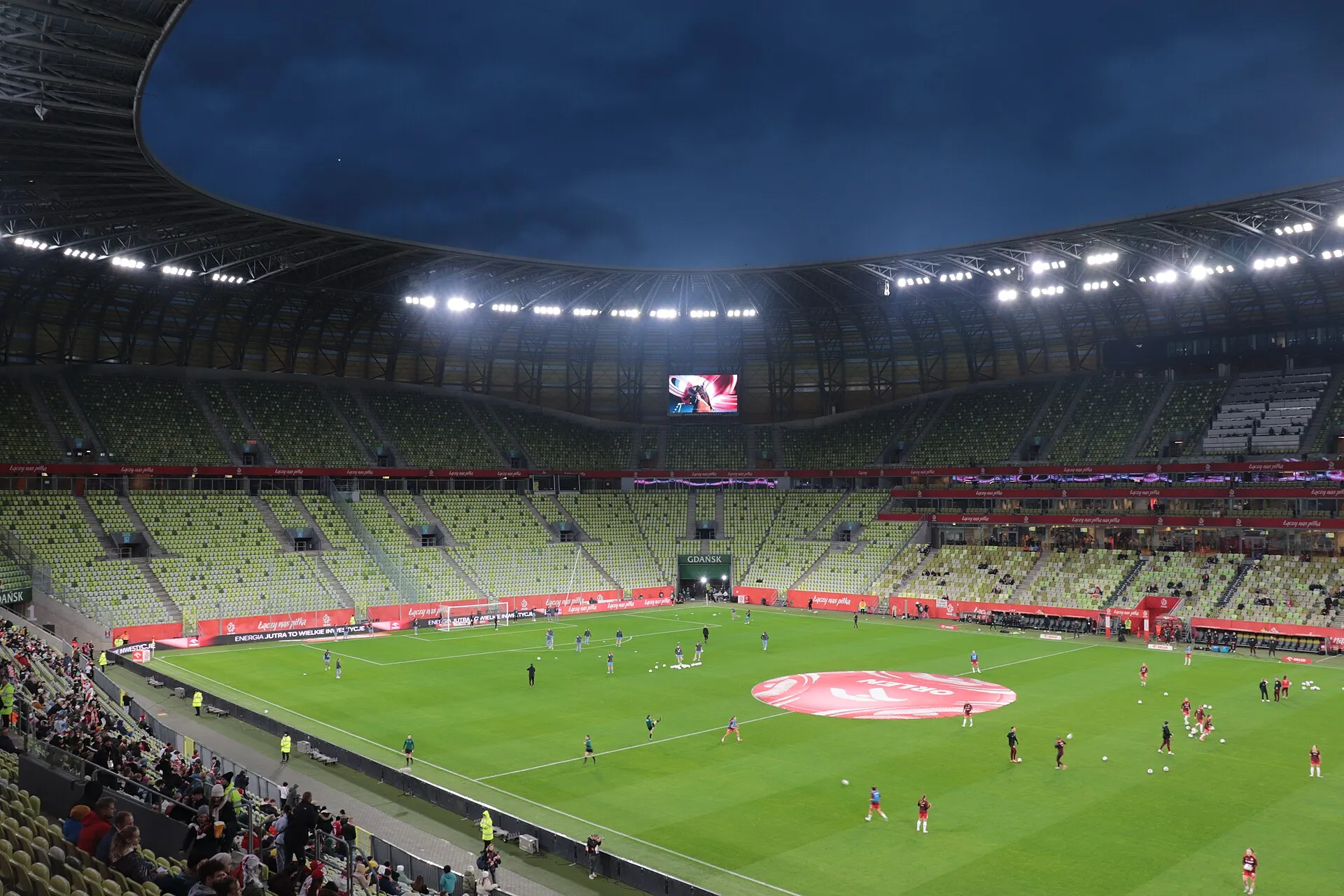 Polsat Plus Arena w Gdańsku podczas meczu Polski z Holandią