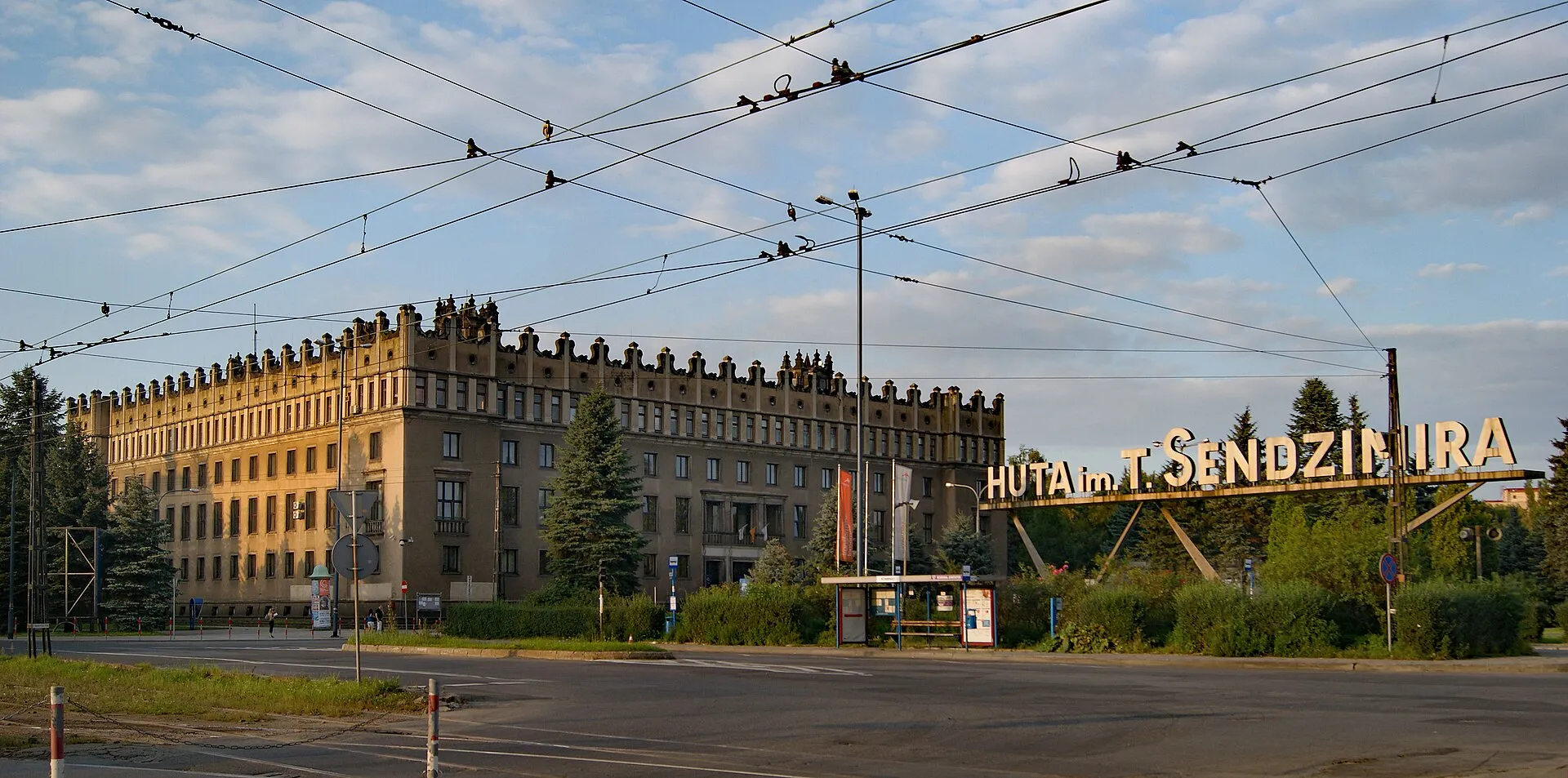 Sendzimir's (Nowa Huta) steel mill, Administrative Centre, Building Z, 1 Ujastek street, Nowa Huta Krakow, Poland