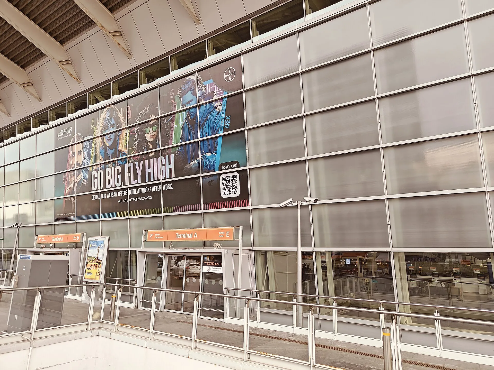 Terminal A Lotniska Chopina w Warszawie w lipcu 2024