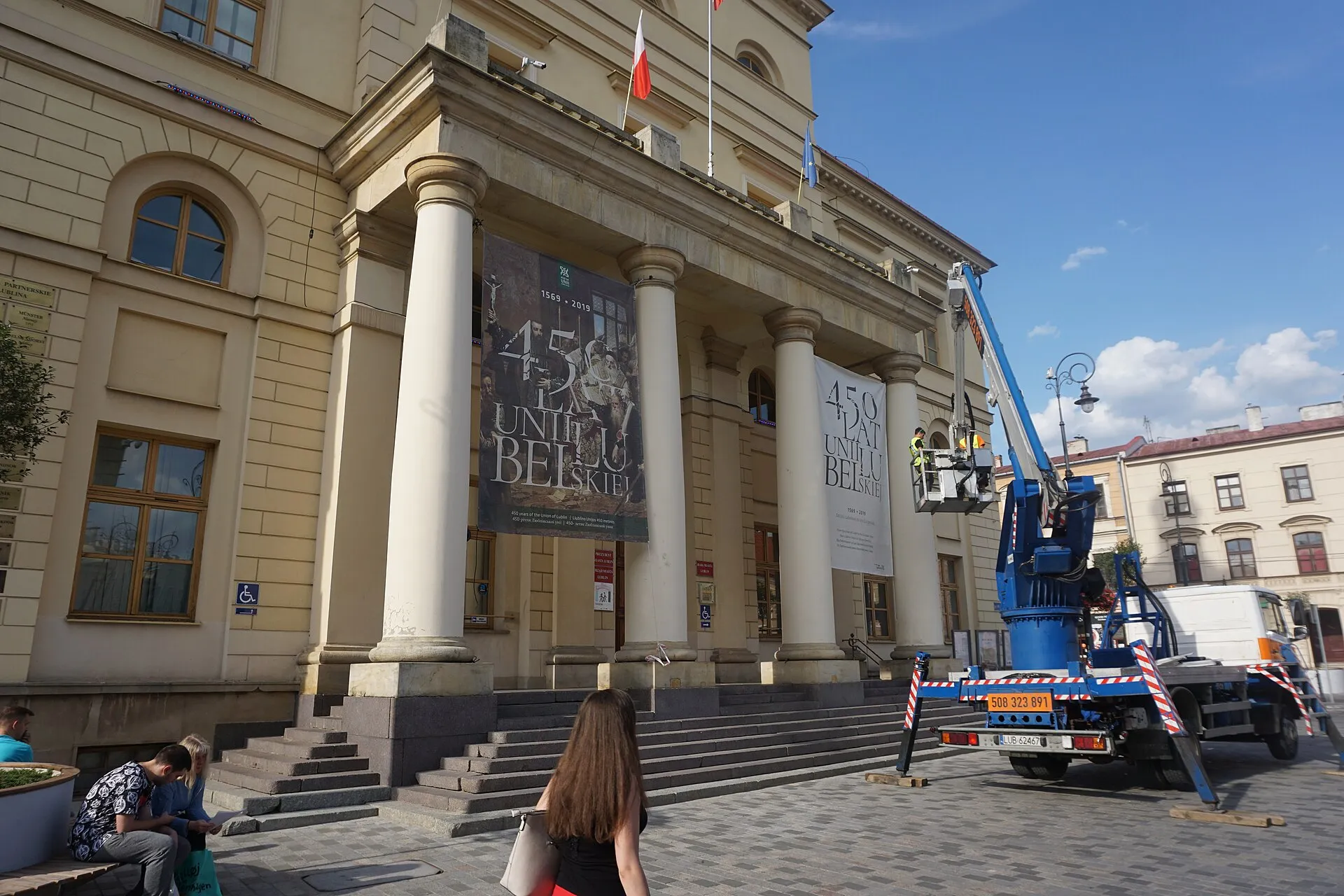 Nowy Ratusz w Lublinie w centrum miasta w 2019 roku