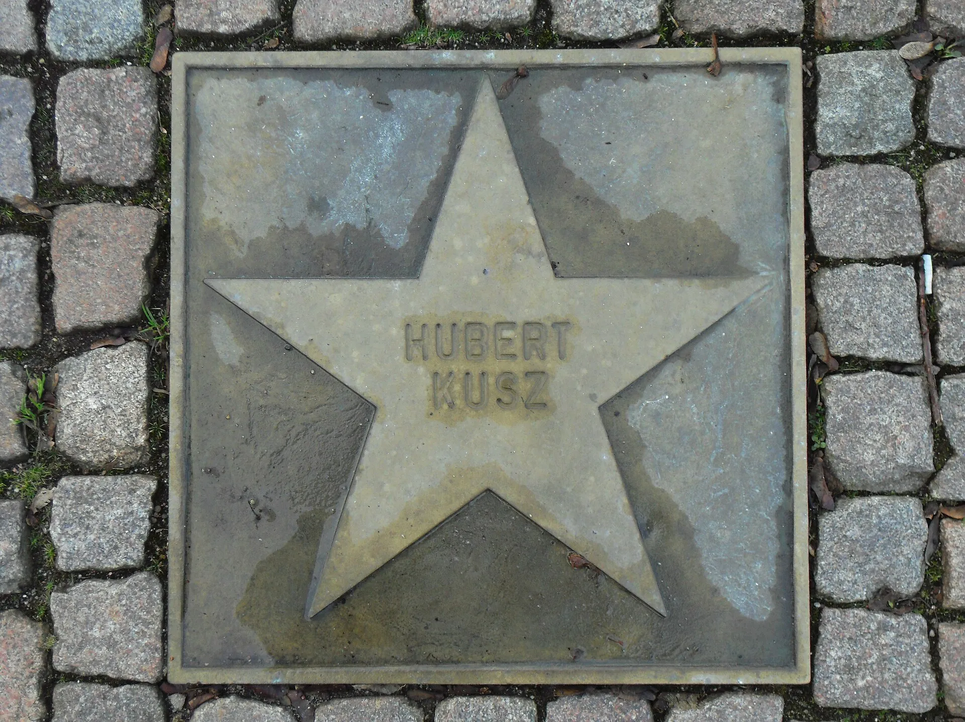 Gwiazda Huberta Kusza w Alei Gwiazd Lechii Gdańsk, 2018