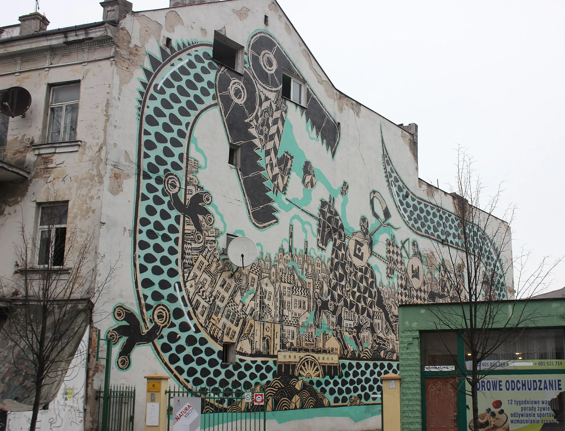 Plock mural M-City