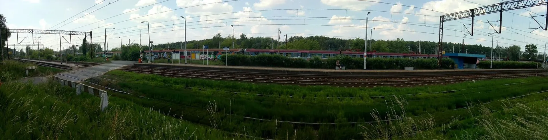 Panorama stacji Toruń Kluczyki w 2019 roku