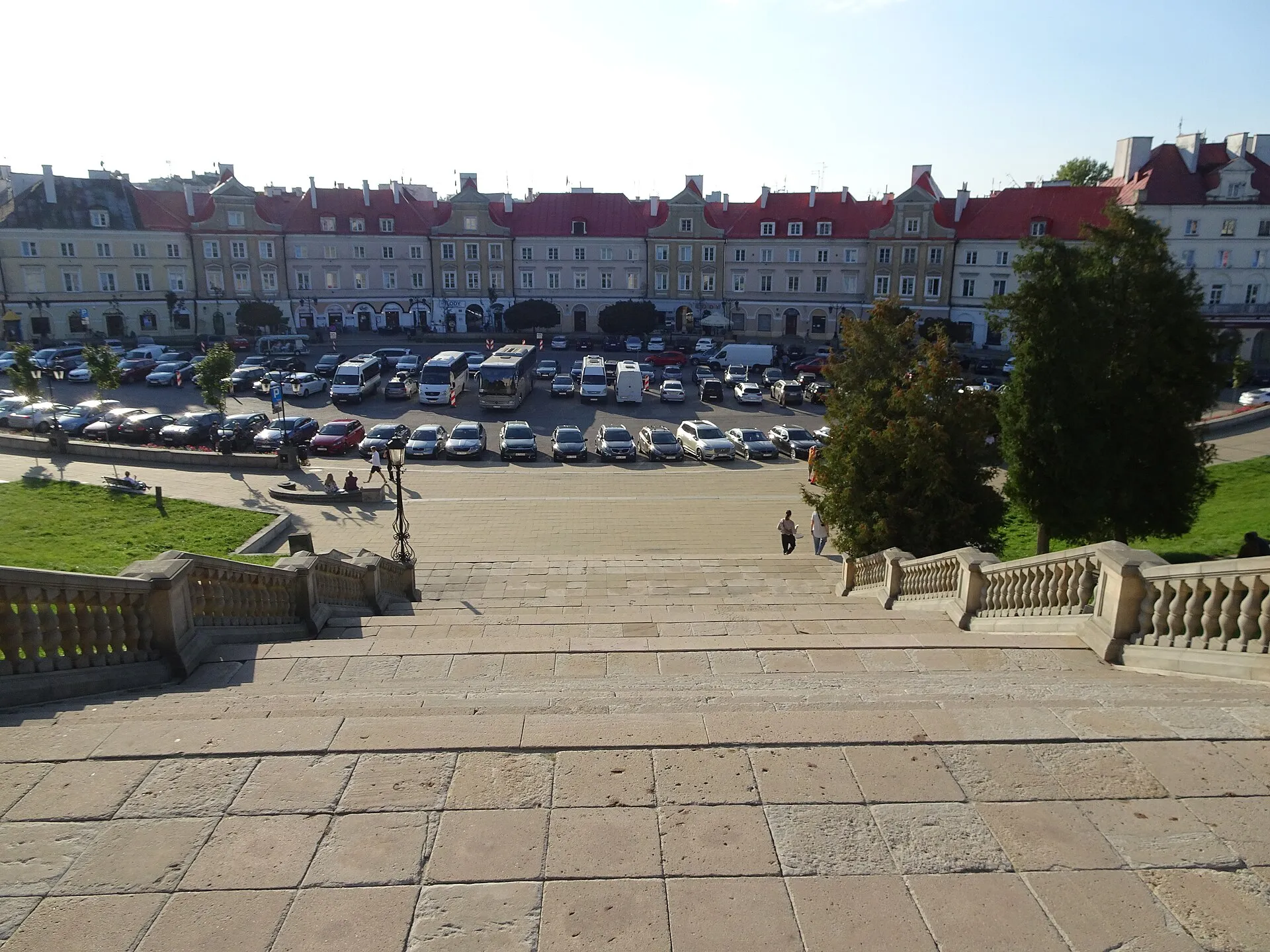 Schody prowadzące do zamku w Lublinie w 2024 roku