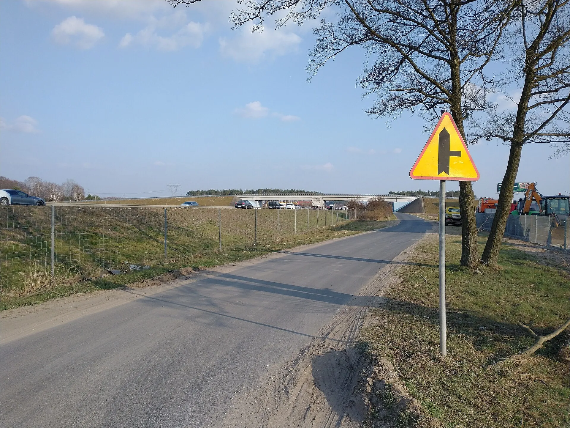 Droga ekspresowa S11 w Zakrzewie koło Poznania w 2022 roku
