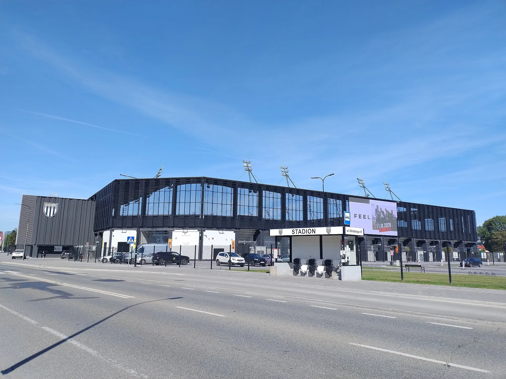Stadion Sandecji przy ulicy Kilińskiego w Nowym Sączu we wrześniu 2026 roku