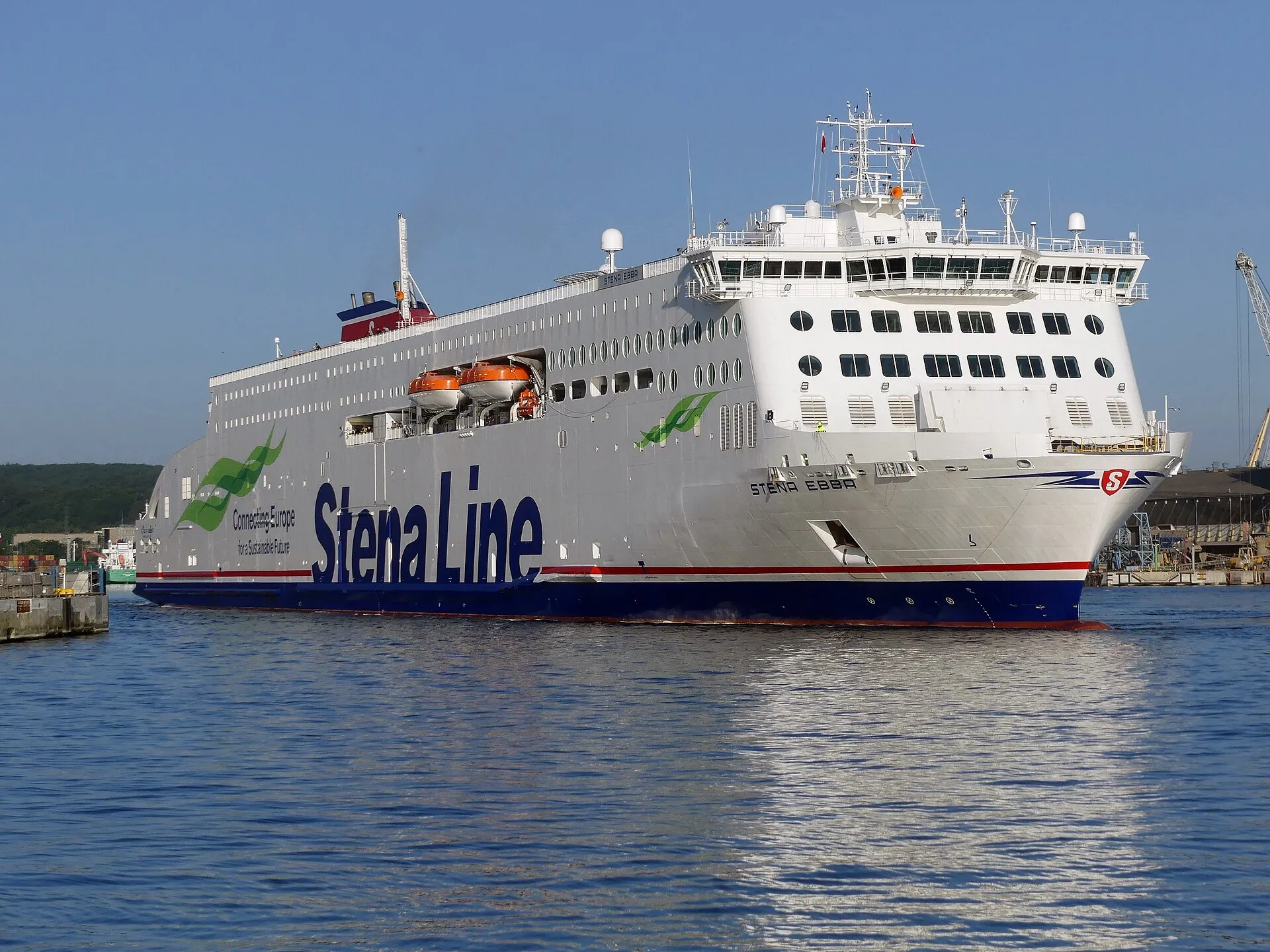 Prom Stena Ebba w porcie w Gdyni w 2024 roku