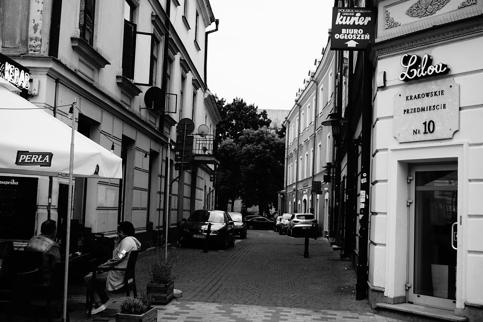 Ulica w centrum Lublina w 2019 roku